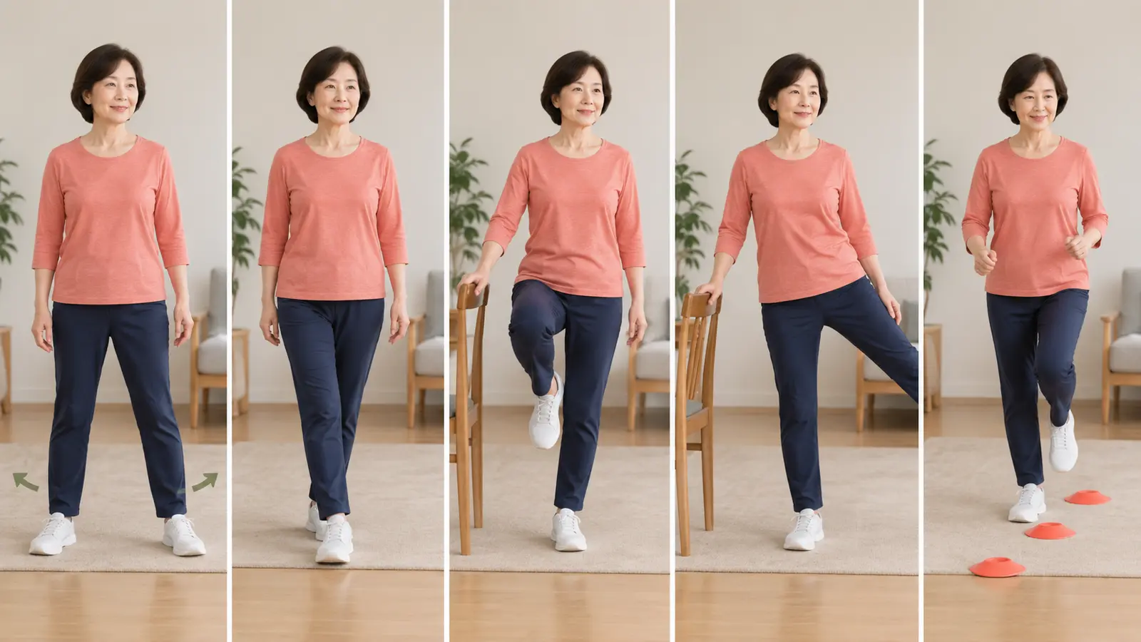片足立ちができない人のトレーニングの具体的な運動手順