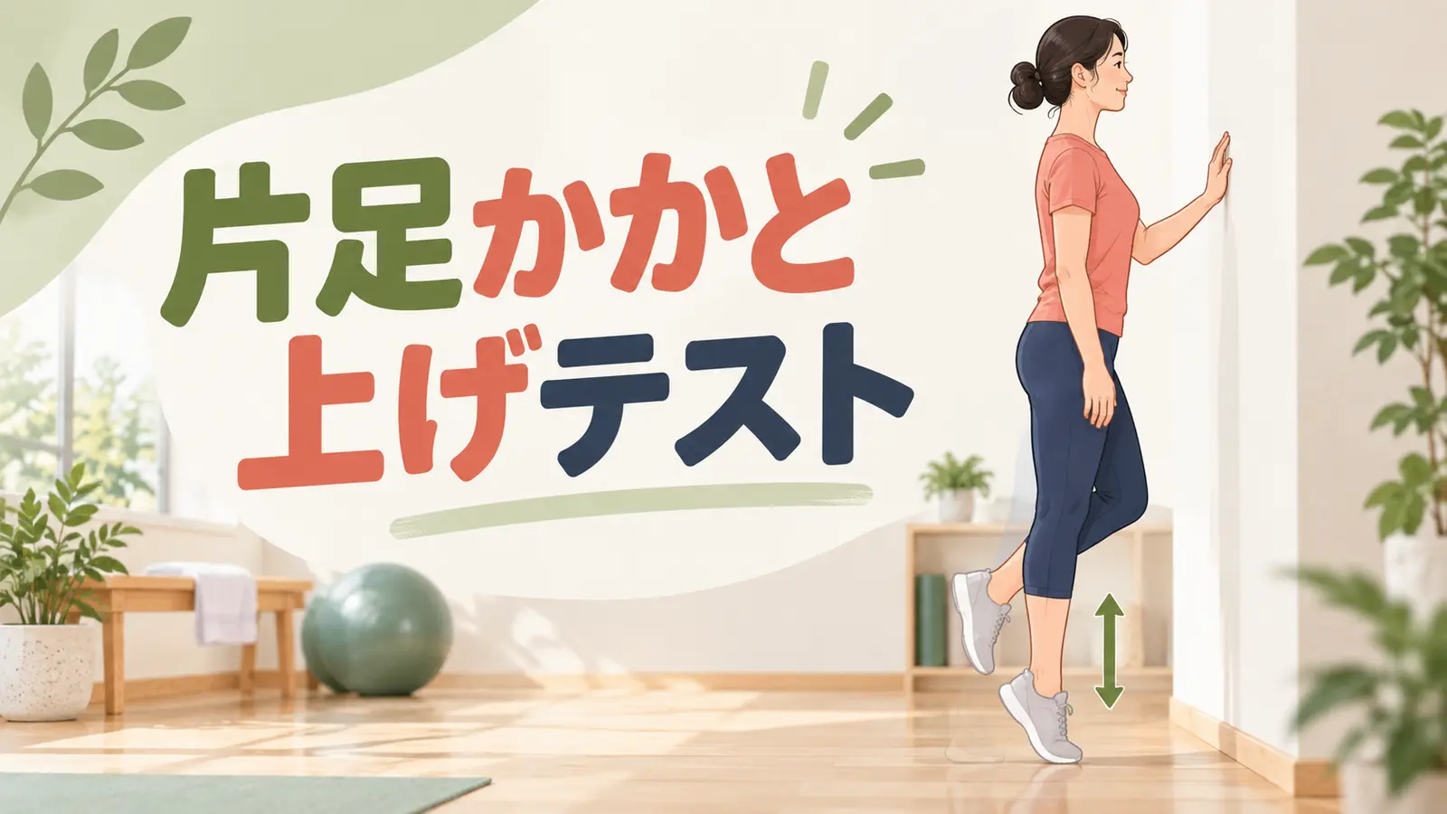 片足かかと上げテストのやり方を解説するアイキャッチ