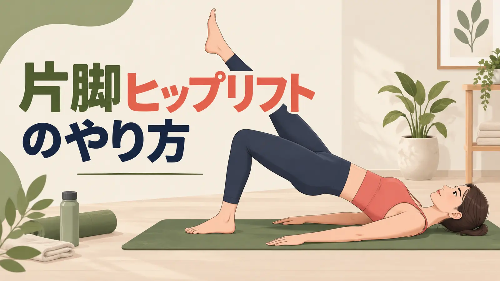 片脚ヒップリフトの正しいフォーム