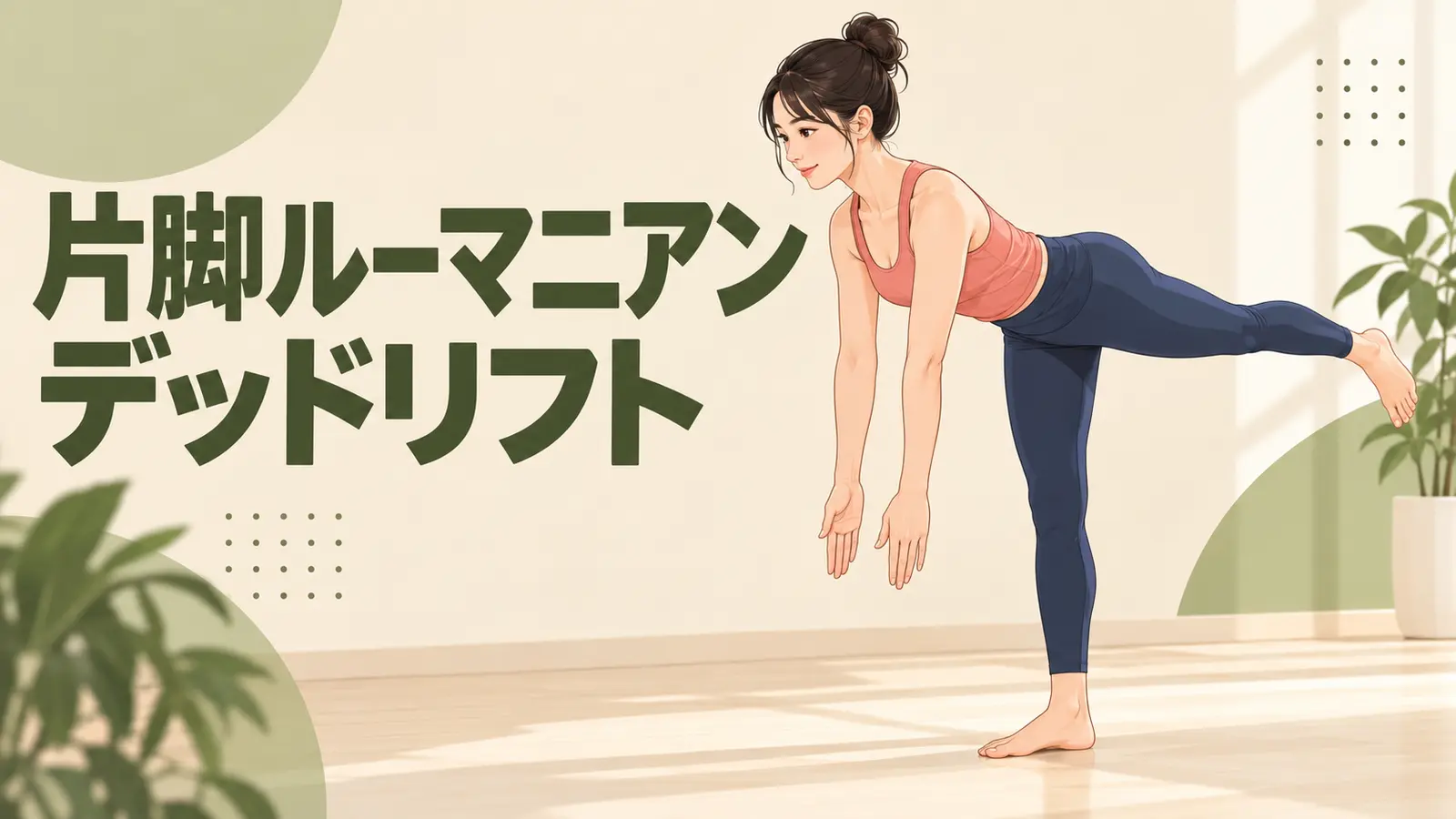 自重で行う片脚ルーマニアンデッドリフト