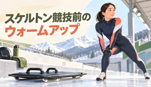 スケルトン競技前のウォームアップ｜首・肩・手首・体幹・股関節を整える12分メニュー