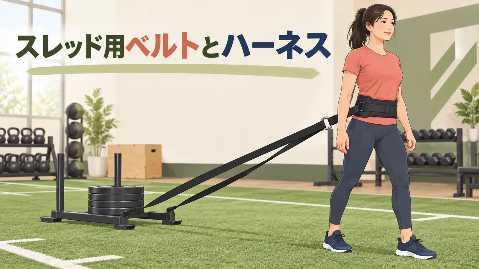 スレッド用ベルトとハーネス