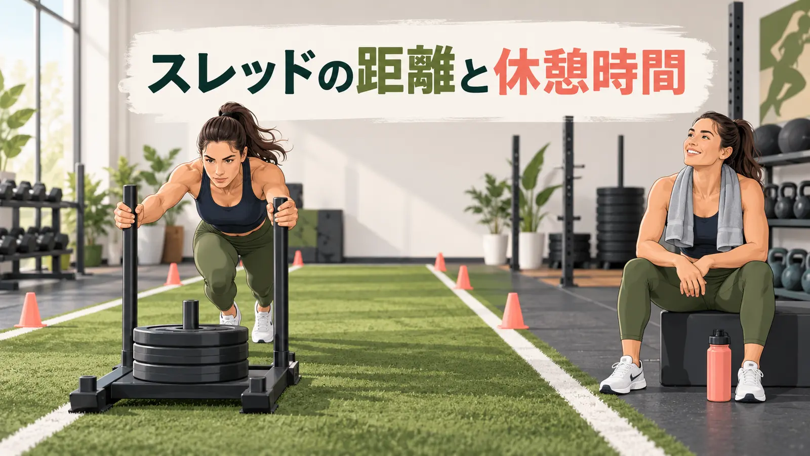スレッドの距離と休憩時間|目的別セットの組み方