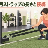 スレッド用ストラップの長さと接続
