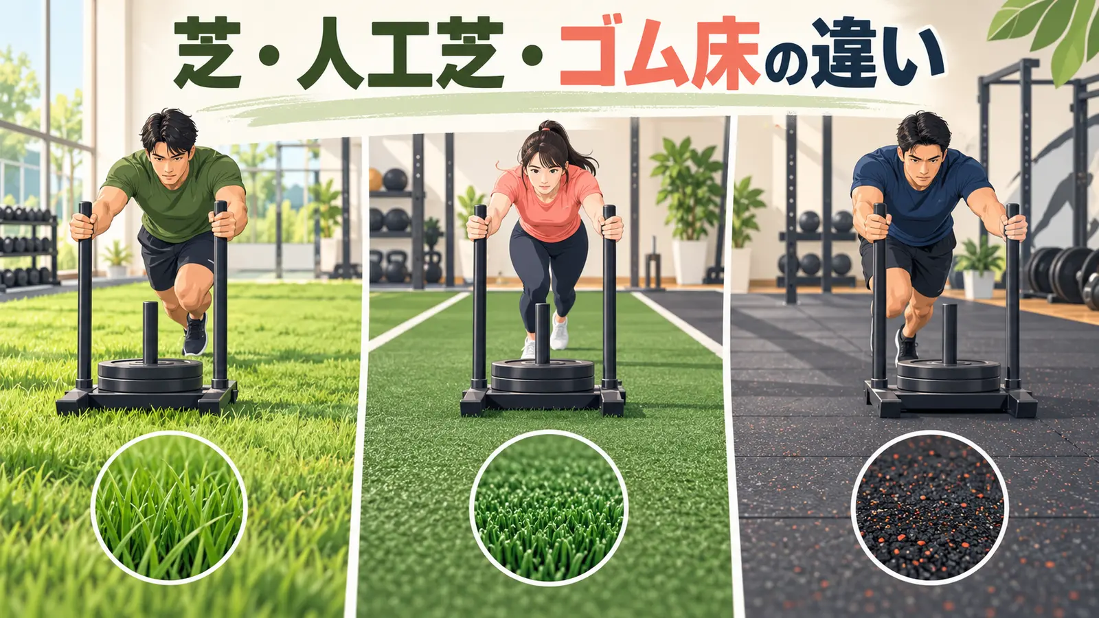 スレッドを使う床面