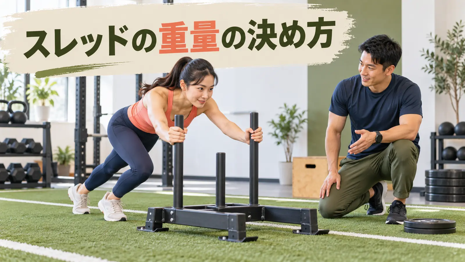スレッドの重量の決め方｜床面摩擦と目的に合わせる負荷設定