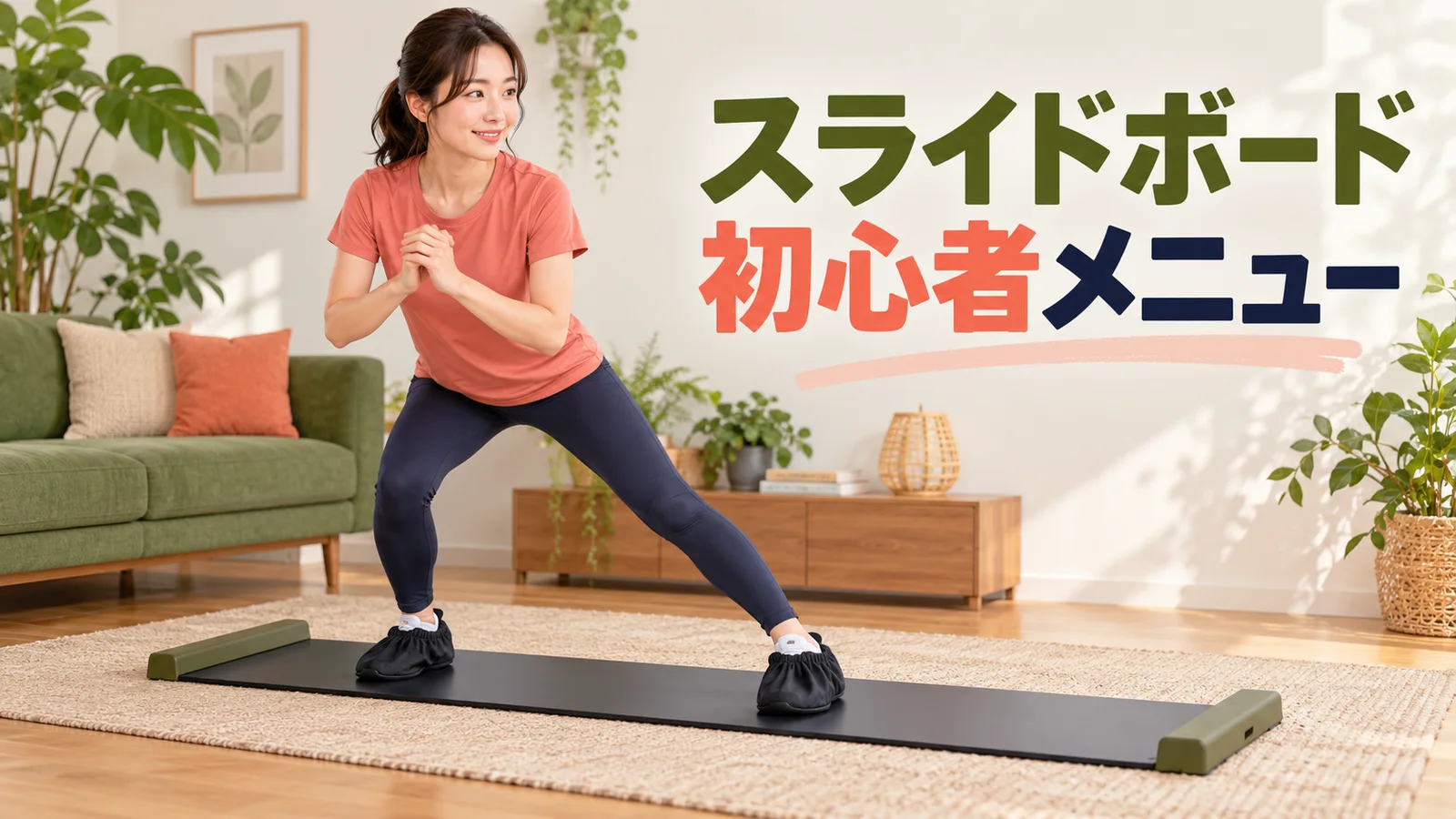 スライドボード初心者メニュー スライドボード初心者メニューを短い滑走から始める