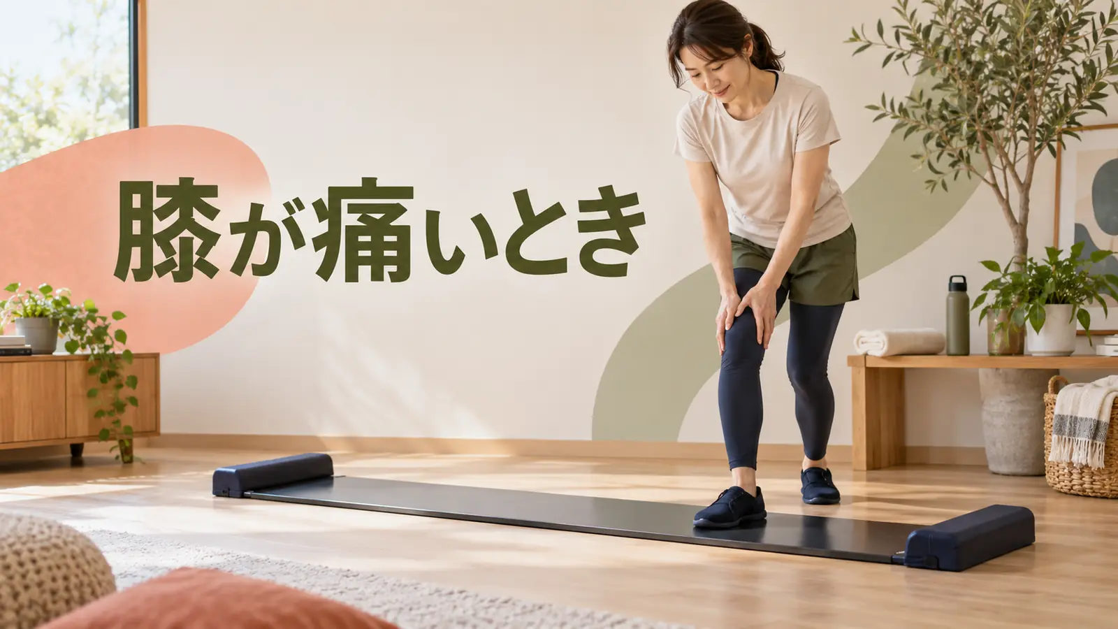 スライドボードで膝が痛いときに運動を止めて確認する