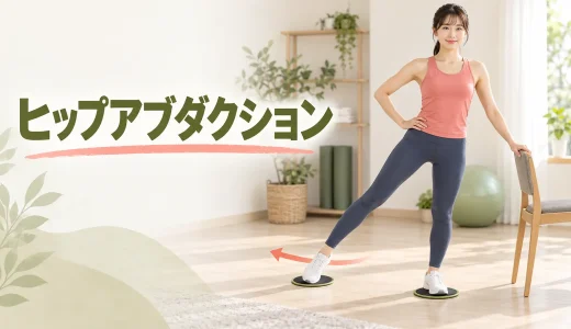 スライダー・ヒップアブダクションのやり方｜脚を横へ滑らせる方法