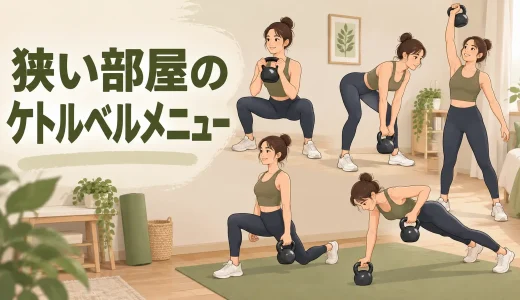 狭い部屋のケトルベルメニュー｜畳1枚ほどで安全にできる種目