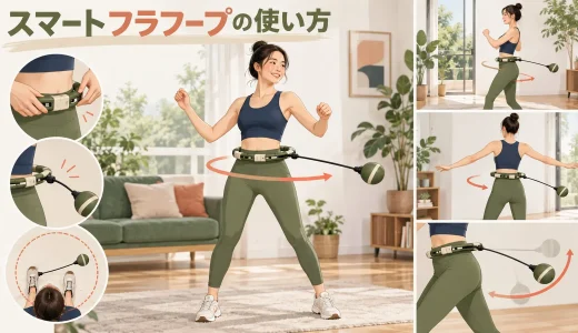 スマートフラフープの使い方｜サイズ調整・回し方・安全確認