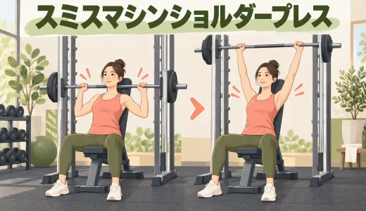 スミスマシンショルダープレスのやり方｜ベンチ角度・重量と肩を守るフォーム