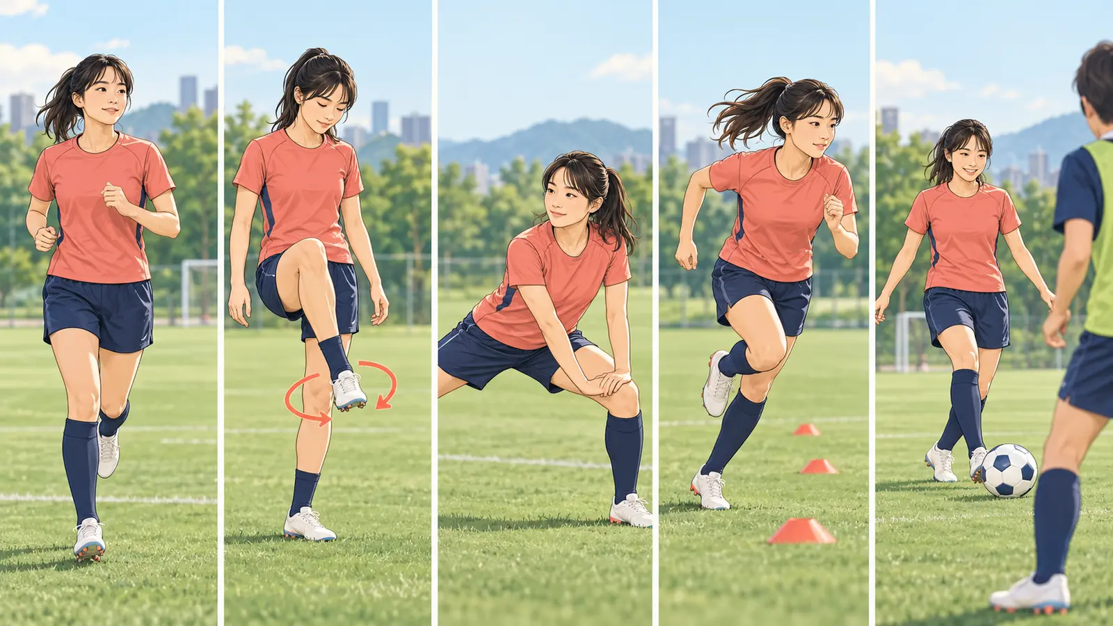 サッカーの具体的な準備手順
