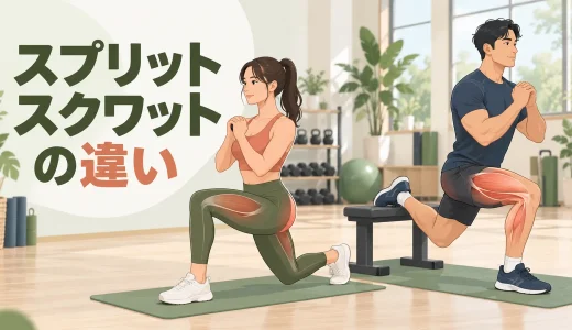 スプリットスクワットとブルガリアンスクワットの違い｜選び方