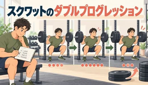 スクワットのダブルプログレッション｜重量と回数を増やす方法