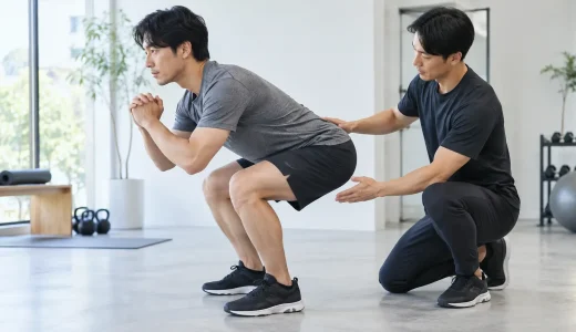 スクワットで上体が前傾する原因は？倒れすぎを直すフォーム