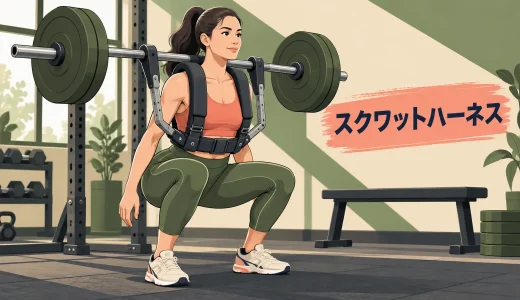 スクワットハーネスの使い方｜担ぎ方・重量・安全設定