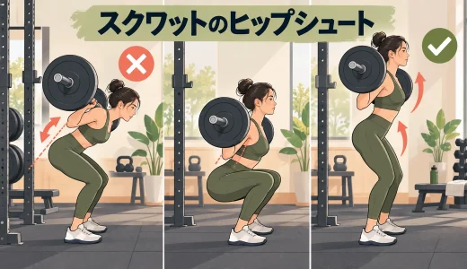 スクワットでお尻が先に上がる原因｜ヒップシュートを直す方法
