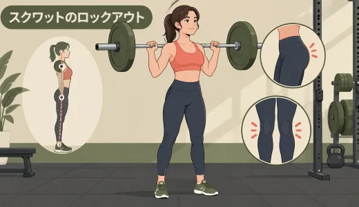 スクワットのロックアウト｜膝を伸ばし切る位置と注意点