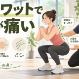 スクワットで腰が痛いときの姿勢と腹圧