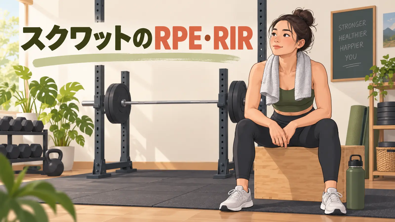 スクワットのRPE・RIRのアイキャッチ