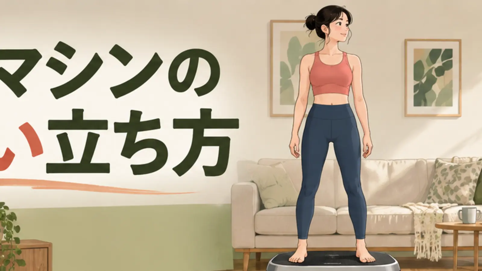 振動マシンの正しい立ち方|姿勢・足幅・膝の角度