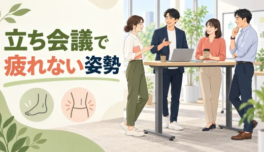 立ち会議で疲れない姿勢｜足・腰の負担を減らす立ち方