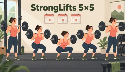 StrongLifts 5×5のスクワット｜週3日の重量と停滞時の調整