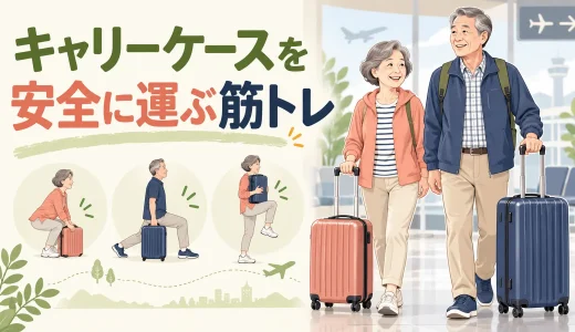 キャリーケースを安全に運ぶ筋トレ｜旅行前に鍛える握力・体幹・脚力