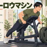 t bar row machineのフォームを示すイラスト