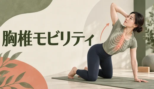 胸椎モビリティのやり方｜反り腰を避けて背中を動かすエクササイズ