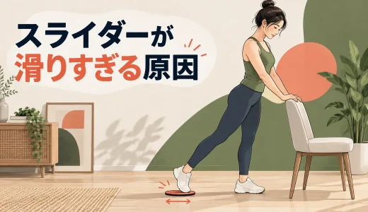 トレーニングスライダーが滑りすぎる原因｜摩擦と滑走距離の調整