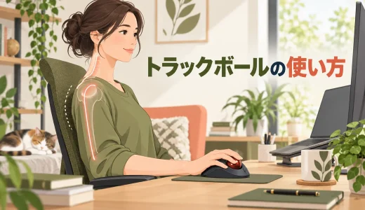 トラックボールで肩・手首が疲れる原因｜本体位置・感度・指の使い方