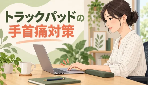 トラックパッドで手首が痛いときの対策｜指・前腕を守る使い方