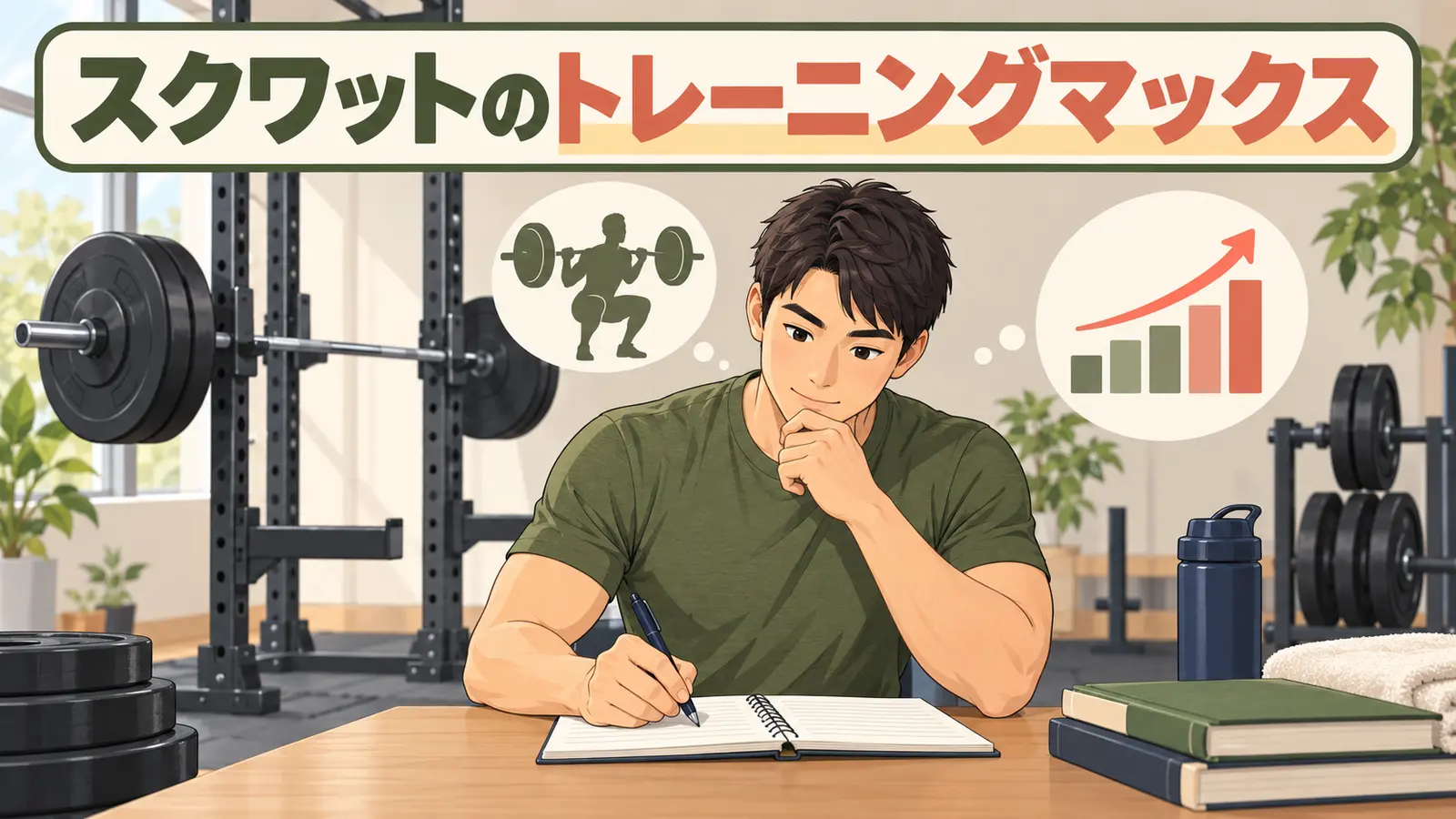 スクワットのトレーニングマックスとは?計算と重量設定の使い方