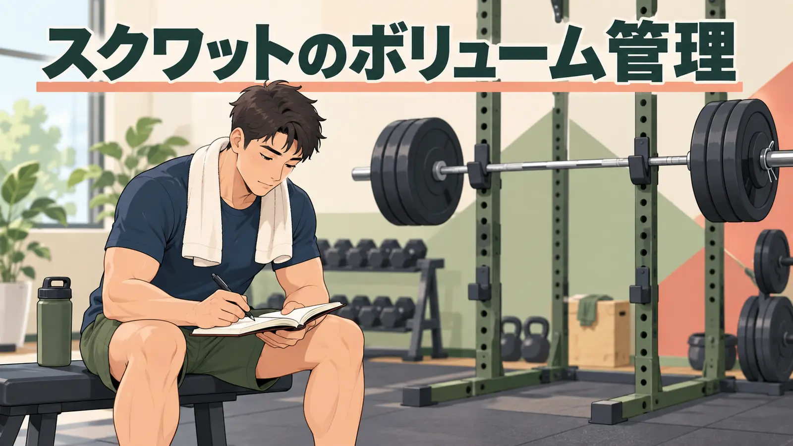 スクワットのボリューム管理