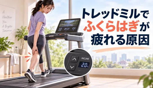 トレッドミルでふくらはぎが疲れる原因｜傾斜・歩幅の見直し