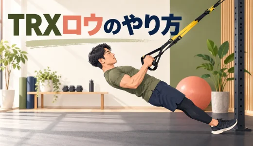 TRXロウのやり方｜背中に効かせる角度・握り方・フォーム