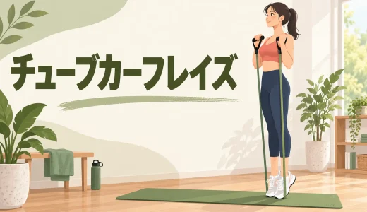チューブカーフレイズのやり方｜ふくらはぎに効かせる足幅と回数