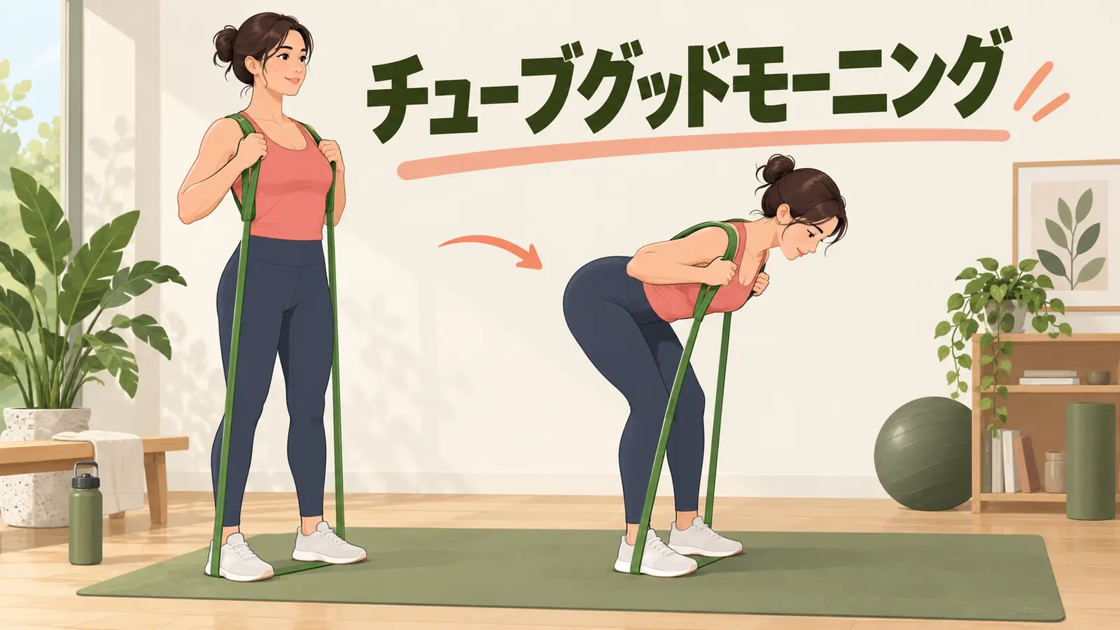 チューブグッドモーニングのやり方を示すアイキャッチ