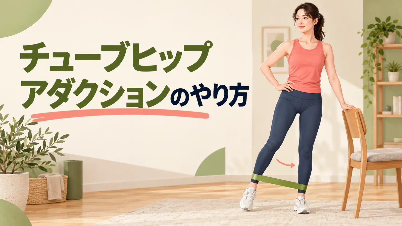 チューブヒップアダクションのやり方を紹介するアイキャッチ