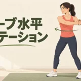 チューブ水平ローテーションのやり方を紹介するアイキャッチ