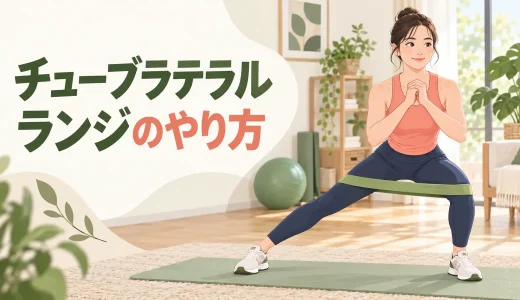 チューブラテラルランジのやり方｜膝を守って内もも・お尻に効かせる