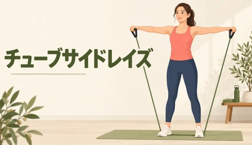 チューブサイドレイズのやり方｜肩をすくめず三角筋に効かせる