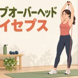 チューブオーバーヘッドトライセプスのやり方｜二の腕に効かせるフォーム