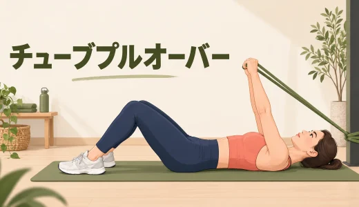 チューブプルオーバーのやり方｜腰を反らさず背中に効かせる