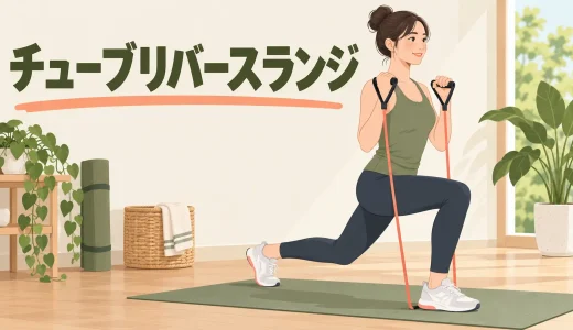 チューブリバースランジのやり方｜膝を守って脚・お尻に効かせるコツ
