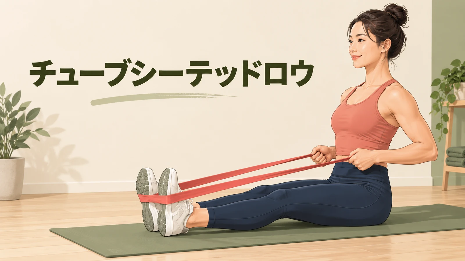 チューブシーテッドロウのやり方を紹介するアイキャッチ