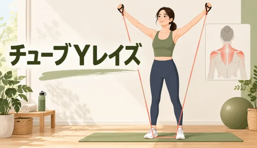 チューブYレイズのやり方｜肩甲骨を動かして背中上部に効かせる