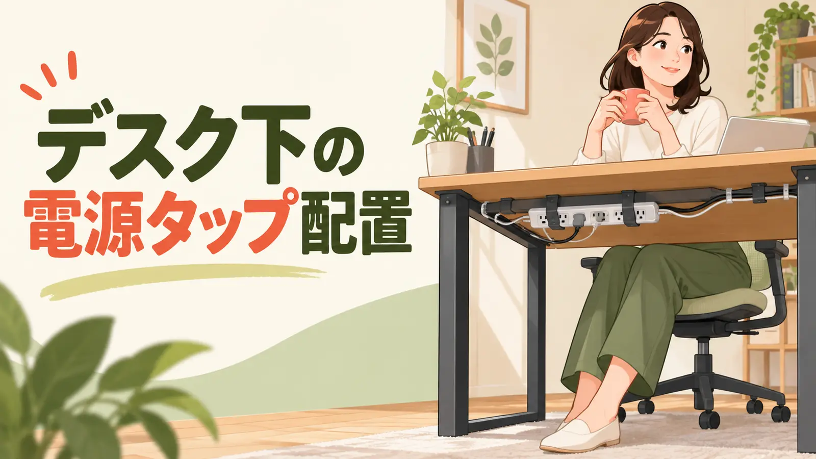 USBハブの固定と配線